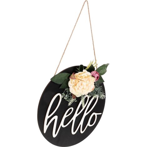 1pièce Couronne De Fleurs pour Porte Décoration Élégante Accueil Et Entrée Bienvenue Maison Décor De Noël Multifonctionnel (1/4)