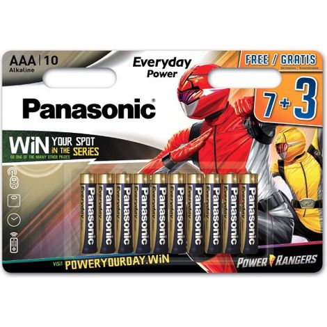 Piles Panasonic Everyday Power LR03 AAA - 7 piles + 3 gratuites