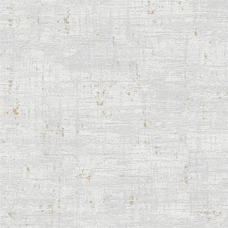 Plaster look wallpaper wall Profhome 396573 non-woven wallpaper textured with tangible texture and metallic highlights grey cream gold 5.33 m2 (1/5)