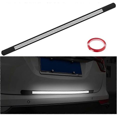 Autocollants réfléchissants anti-rayures, autocollants réfléchissants de sécurité pour pare-chocs arrière de voiture, autocollant anti-collision en PVC pour coffre (blanc) (1/5)