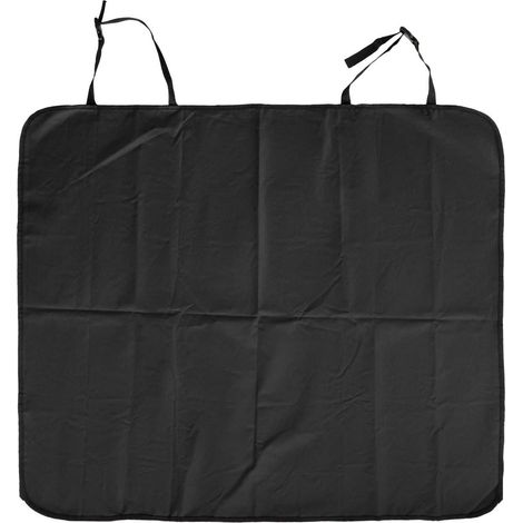Tapis pour animaux (1 pièce) - Coussin de siège passager arrière, tapis anti-salissures - Tapis de voyage extérieur, monobloc, pour chat et chien - 125 x 110 cm - Noir (1/5)