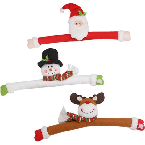3pièces Embrasses de Rideaux à Thème de Noël Boucles Décoratives pour Fenêtres Ornements Uniques pour Intérieur
