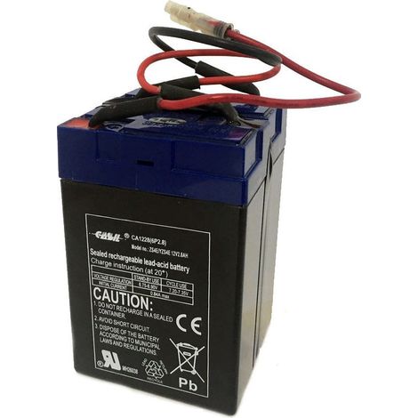 Batteria per Moto d Acqua Gonfiabile Yamaha AquaCruise / Nautica Wave Maker & Sea Doo Aquamate - 12V / 2,8ah (1/3)