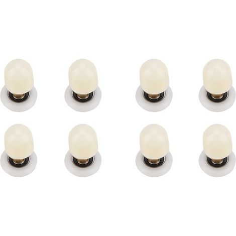 Piezas de latón ABS para rodillos, guías, poleas y herrajes de puertas de ducha correderas de cristal para baño (23 mm) (1/5)