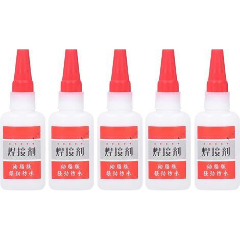 Colle Extra Forte 50ml - Lot de 5 pour Soudage Métal, Bois, Céramique (1/5)