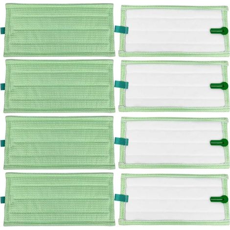 Packung mit 8 Ersatz-Mikrofasertüchern für Vorwerk Kobold SP600, SP600S, SP7 und SPB100 Staubsauger (1/5)