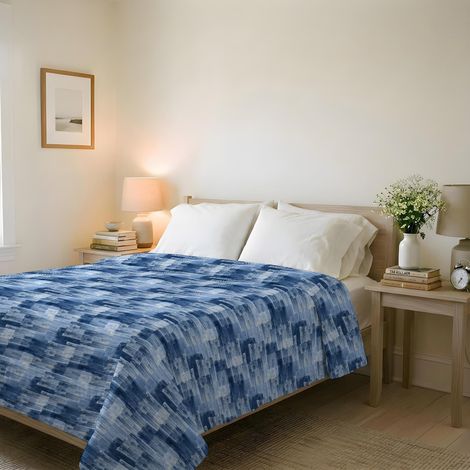 Couvre-lit matelassé d’été en Microfibre Douce imprimée – Couette Printemps-été mi-Saison – Paint, Double 250x240 cm (1/5)