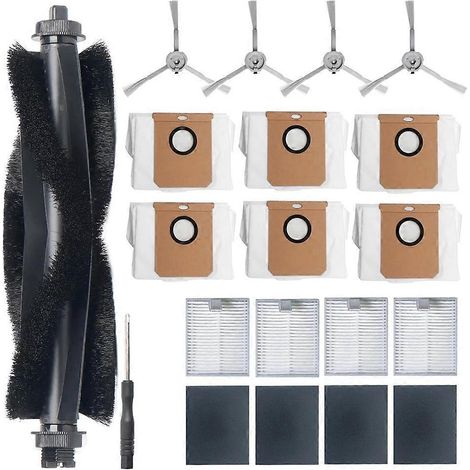 Kit de pièces de rechange pour aspirateurs robots série L60 - Lot de 15 filtres, brosses et sacs (1/5)