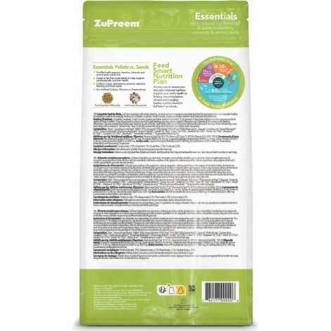 ZuPreem Essentials M 1 kg - granuli per pappagalli di piccola e media taglia (1/3)