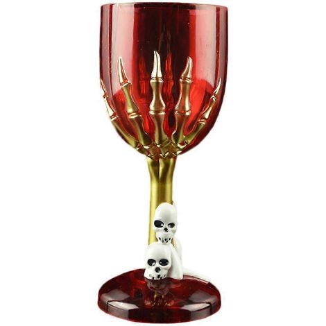 Gobelet décoratif en plastique pour Halloween, motif crâne et griffes, accessoire idéal pour bars, karaokés et magasins (motif non lumineux, couleur aléatoire)-18.00X8.50X7.50CM (1/3)