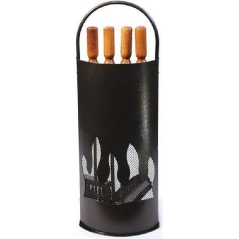 SET CAMINO 5 PEZZI - ATTREZZO KIT - ACCESSORI CAMINETTO DESIGN PER PULIZIA -
