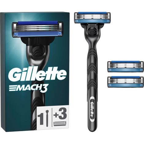 Gillette Mach3 Rasierapparat + 3 Klingen Herrenrasierer