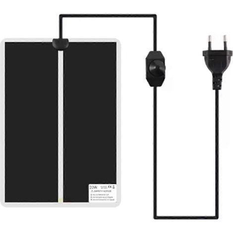 Tapis régulateurs de température réglables, alimentation avec prise UE, 20 W (illustrés) (1/5)