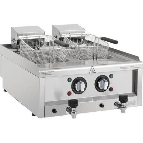 Friteuse Professionnelle Electrique à Poser Série 600 - 2x8 Litres - Buffalo (1/5)