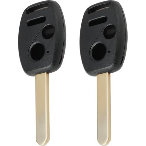 2pcs Key Blade 2+1 Blank Button with Chip Slot Compatible with HO01 Groove Compatible with Honda CR-V (1/5)
