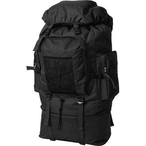 Teenpull – Armee-Style Rucksack XXL 100 L Schwarz (1/5)