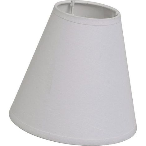 Petit abat-jour gris clair hauteur 15 cm