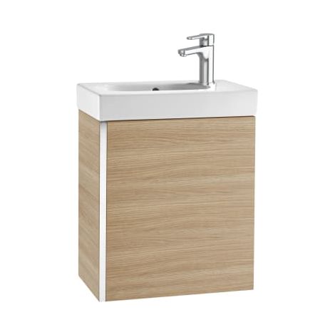 MUEBLE Y LAVABO MINI UNIK 450X250 ROBLE - Marca Roca