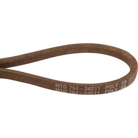 Courroie - 1 Pièce - 754-04211 - Pour Tondeuses Autoportées - Compatible Modèles MTD BL125/76 à RN145