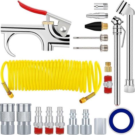 Tuyau de compresseur d'air, tube pneumatique droit, tuyau de pompe de compresseur d'air, raccord rapide pour outils pneumatiques de dépoussiérage (1/5)