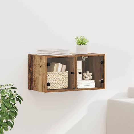 vidaXL Armadietto a muro Legno vecchio 68 x 37 x 35 cm