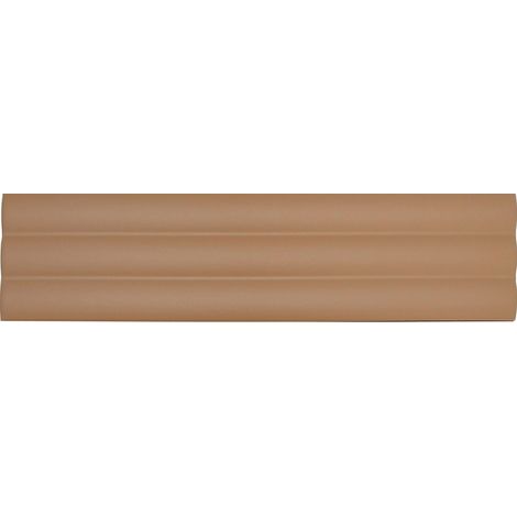 Carrelage mural intérieur mat en relief marron Acanto 10x40 cm Reeded almond (1/2)