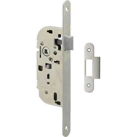 1 Serrure à encastrer Réversible Têtière ronde Gâche incluse Porte intérieur Bureau Cuisine (1/5)