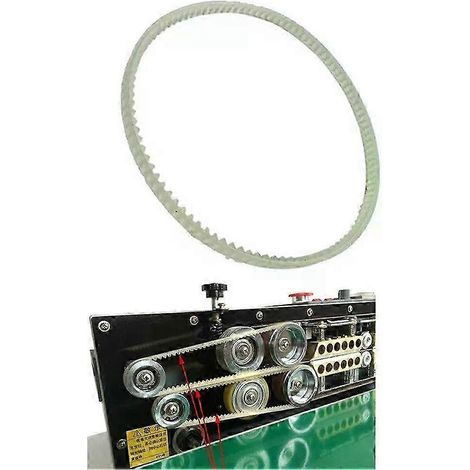 Courroie crantée de 410 mm pour scelleuse continue FR-900/FR-770, avec guide triangulaire (1/4)