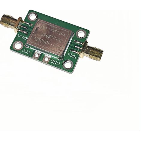 Amplificateur de puissance moyenne à bande ultra-large RF (5 MHz - 6 GHz, gain de 20 dB avec blindage, gain élevé) (1/2)