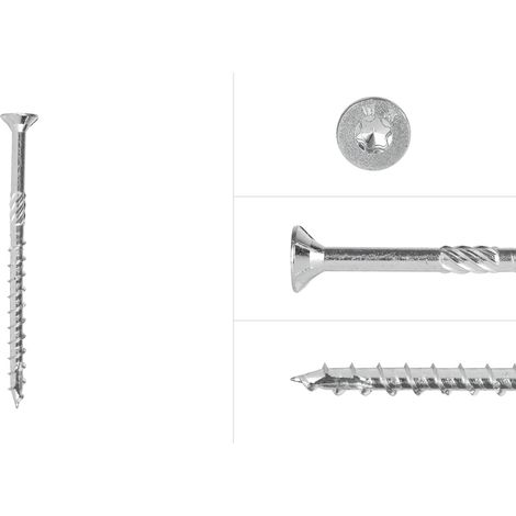 Spanplattenschrauben Verzinkt 6 x 90 mm Torx 30 mit Teilgewinde -