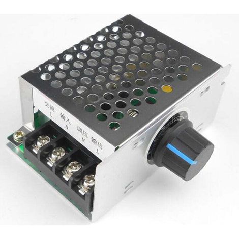 YMYNY Régulateur de moteur monophasé 220V AC, variateur de vitesse du moteur du ventilateur, variateur d'intensité et régulateur de température à thyristor. (1/4)