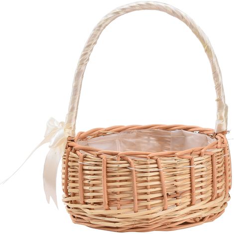 Ajout de papier bulle et de coton à bulles pour l'expédition de paniers de fleurs tressés, de paniers de fleurs artificielles naturelles faits main pour enfants (1/5)