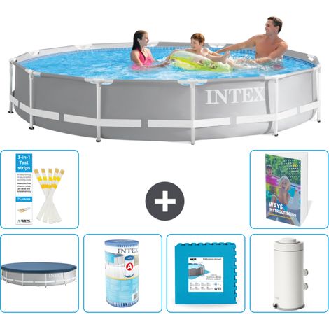 Prism Frame Pool Rund - 366x76 cm - 7-teilig S80