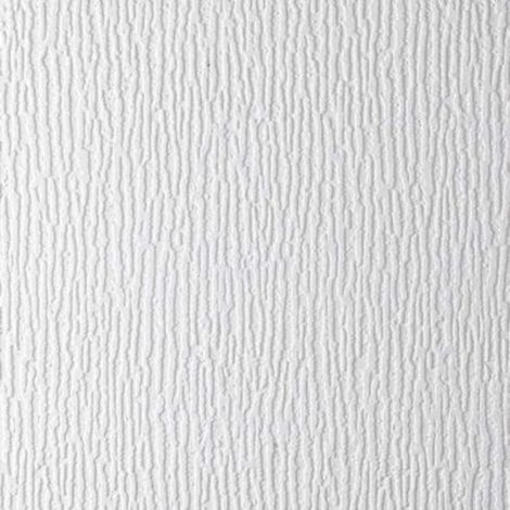 Anaglypta Sherwood White Paintable Stripe Wallpaper Vinyl Embossed Textured