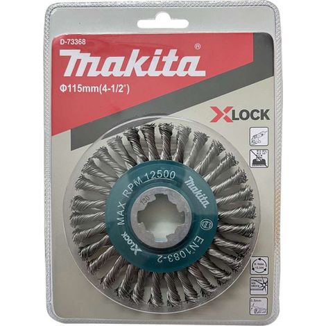 Makita D-73368 Spazzola a ruota X-Lock filo Inox intrecciato Stringer per acciaio (1/2)
