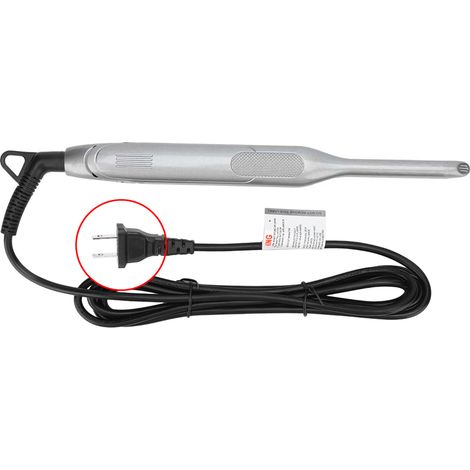 Lisseur à cheveux électrique portable réglable en température, fer à friser et lisser pour coiffure, 100-240V avec fiche américaine, outil de coiffure unisexe (1/5)