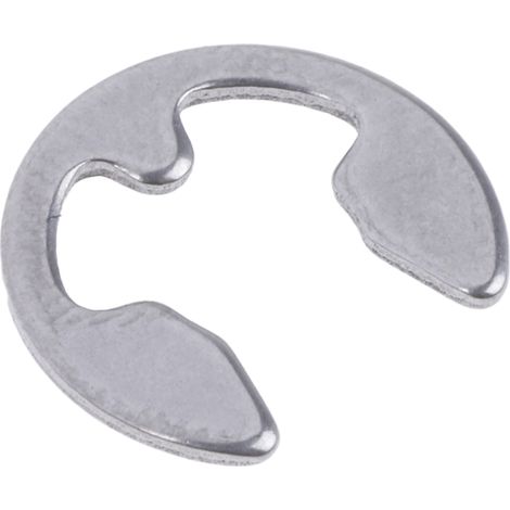 Rs Pro – Circlip Type E en acier inoxydable – Pour diamètre d'arbre 7mm – Épaisseur de bague 0.7mm – Diamètre extérieur 10.75mm – Sachet de 100 unités
