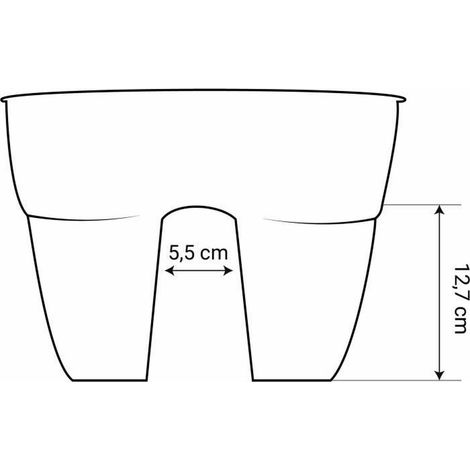Vaso EDA Verde Plastica Ovale Moderno (1/4)