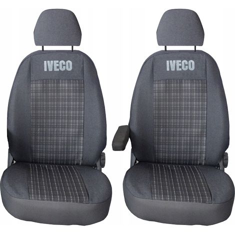 Fundas para asientos delanteros Iveco Daily 1999-2013, delanteras 1+1, premium, resistentes. (1/5)