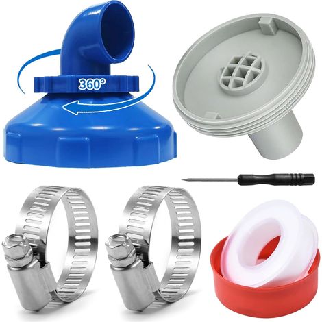 Buse D'écoulement,Buse D'Entrée de Piscine 32/38mm,Buse de Sortie de Piscine,Buse de Piscine,Buse D'Entrée pour Piscine,Raccord de Buse D'Entrée Rotatif à 360 ° pour Piscine (1/5)