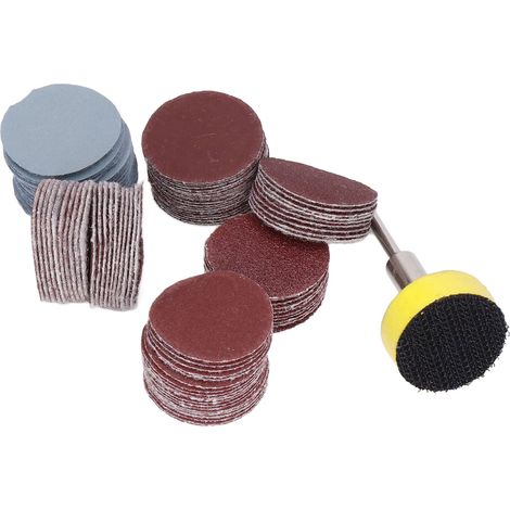 100-teiliges Schleifscheiben-Set aus Aluminiumoxid und Edelstahl mit Schnellwechselsystem für Metall und Kunststoff (1/5)