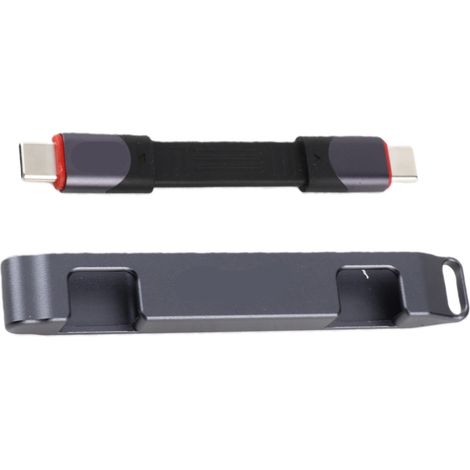 Câble USB 4.0 à charge rapide 40 Gbit/s, plat et court, PD60 W, connecteurs Type C mâle-mâle, pour téléphone, tablette et ordinateur portable. (1/5)