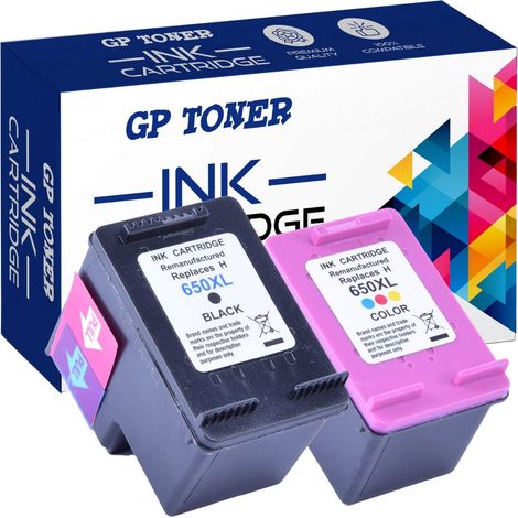 2x Tinten für HP GP-H650XL BK+CMY GP (1/5)