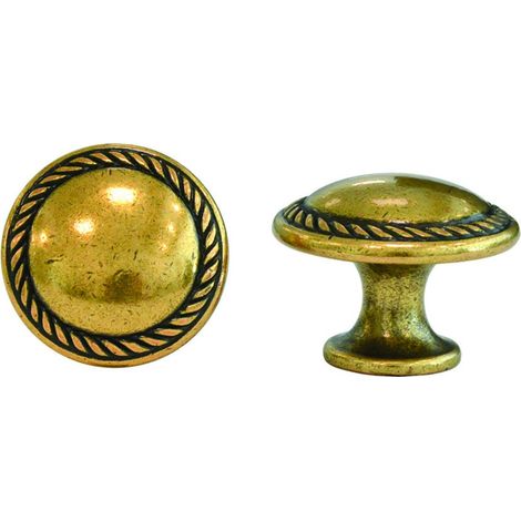 Pomoli Per Mobili Mod.24223 In Zama Oro Di Valenza - ø 25 mm - 5 pz