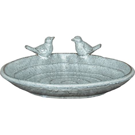 Eira Bird Bath - Ceramic - L31 x W31 x H9 cm - White