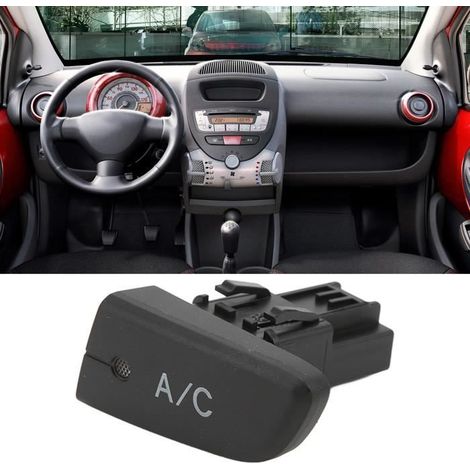 Bouton poussoir de climatisation avec capuchon 6554KX pour Citroën C1 2005-2014 (1/4)