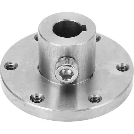 Accouplement à bride en acier inoxydable 12mm pour moteurs RC avec moyeu à clavette (1/5)