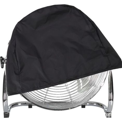 Jeffergarden Couvercle de ventilateur industriel, Protection UV, étanche à la poussière, pliable, électrique, pour extérieur et intérieur, chambre à coucher, noir (1/5)