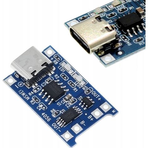 LI-ION-Akkuladegerät mit USB Typ C 5V 1A mit Schutz