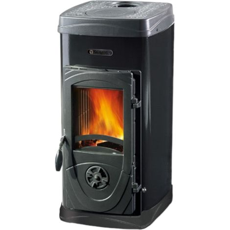 Stufa riscaldamento a legna bruciatutto 5kW potenza Super Junior Nordica - Black (1/5)